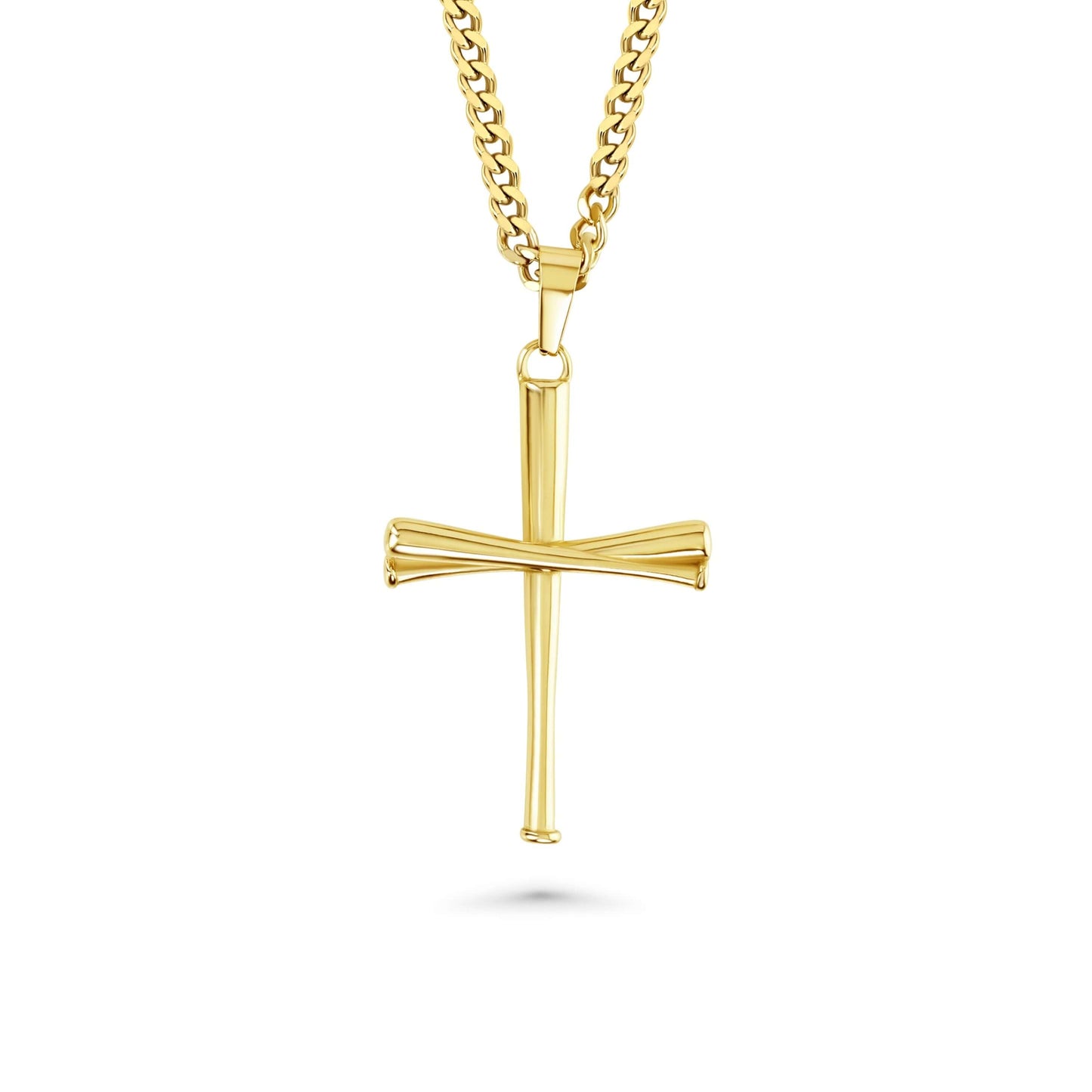 3.0 Baseball Bat Cross Necklace